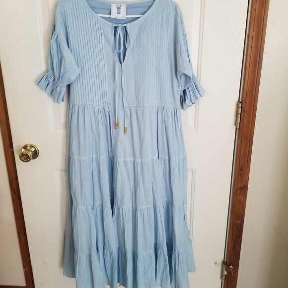 CJ Laing Blue Maxi Dress NWOT - Picture 1 of 4